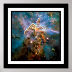 Póster Montaña Mística Nebulosa Carina Foto Espacial Hubb
