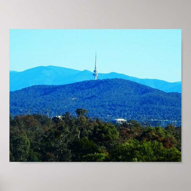 Póster Montaña negra - Canberra (Frente)