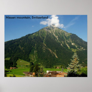 Póster Montaña Niesen, Suiza
