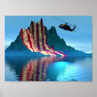 Póster Montaña Patriótica