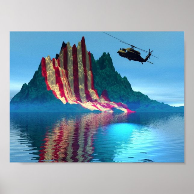 Póster Montaña Patriótica (Frente)