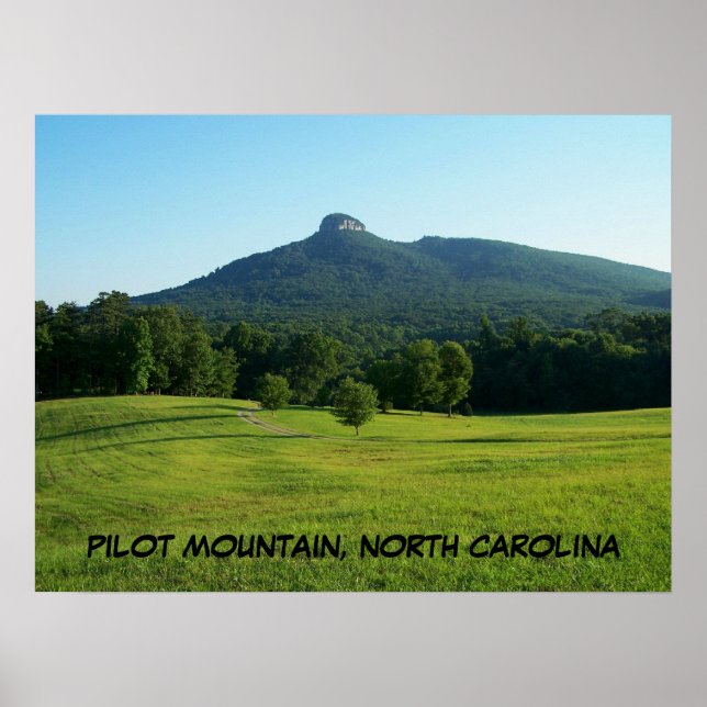 PÓSTER MONTAÑA PILOTO, CAROLINA DEL NORTE (Frente)