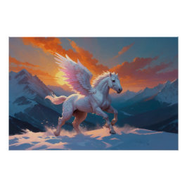 Póster Montaña plateada Pegasus Throw Blanket