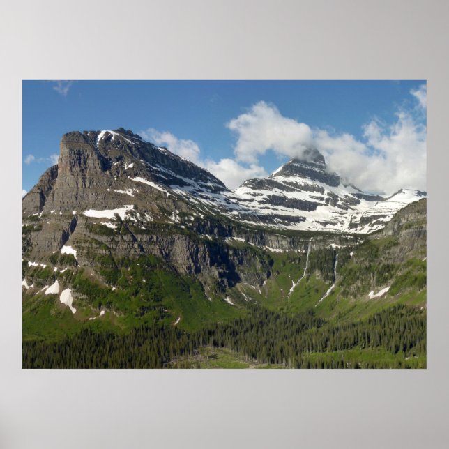 Póster Montaña Reynolds y Valle de Reynolds Creek (Frente)