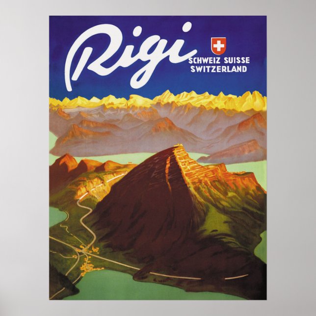Póster Montaña Rigi, Suiza (Frente)