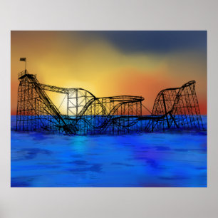 Póster Montaña Rusa de Seaside Heights