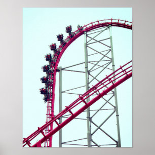 Póster Montaña rusa X2 Six Flags Magic Mountain