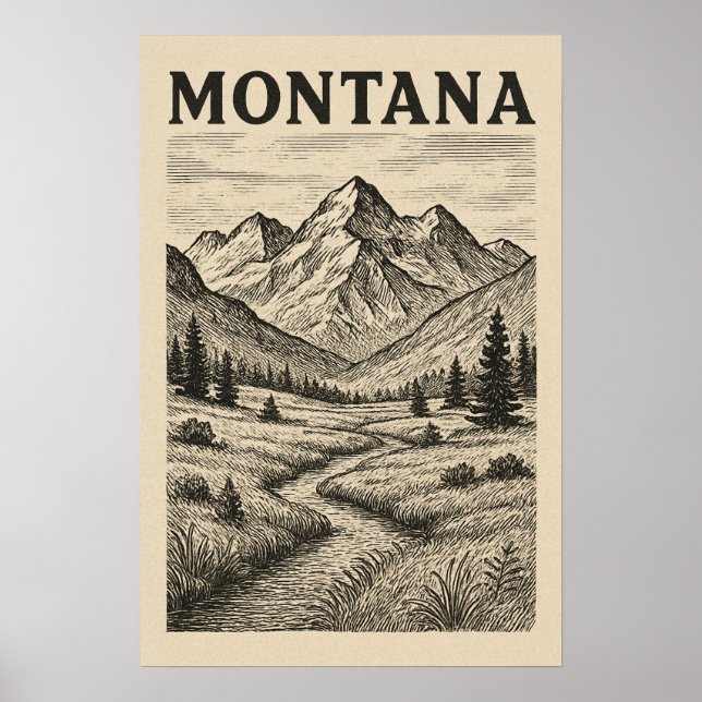 Póster Montaña Salvaje (Frente)