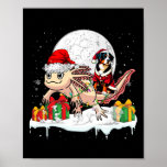 Póster Montaña Santa Entlebucher Riding Axolotl Christma<br><div class="desc">Propietario de los Navidades de Santa Entlebucher Mountain Riding Axolotl</div>