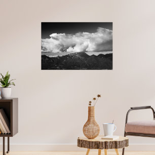 Póster Montaña Storžič, Eslovenia debajo de las nubes