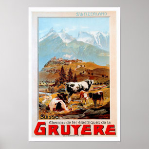 Póster Montaña Suiza