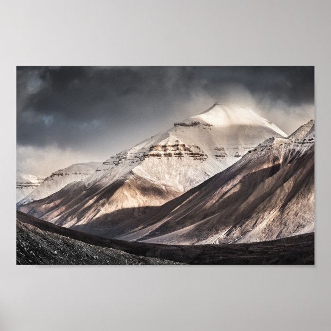 Póster Montaña Svalbard (Frente)