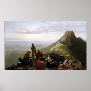 Póster Montaña tardía de Mansfield del fiesta de Jerome