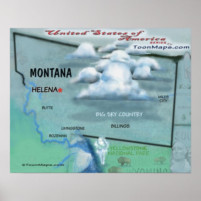 Póster Montana USA (Frente)
