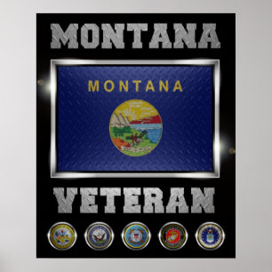 Póster Montana Veteran poster