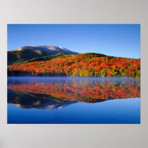 Póster Montañas Adirondack de otoño   Nueva York
