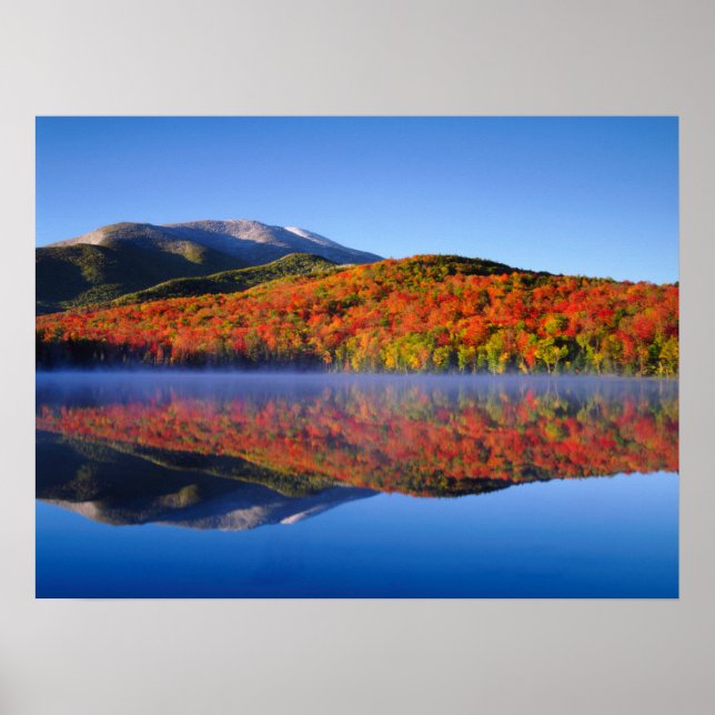 Póster Montañas Adirondack de otoño | Nueva York (Frente)