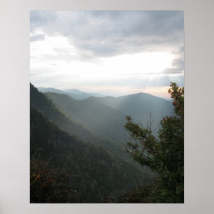 Póster Montañas ahumadas 002