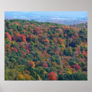 Póster Montañas Apalaches en otoño