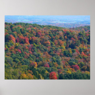 Póster Montañas Apalaches en Otoño
