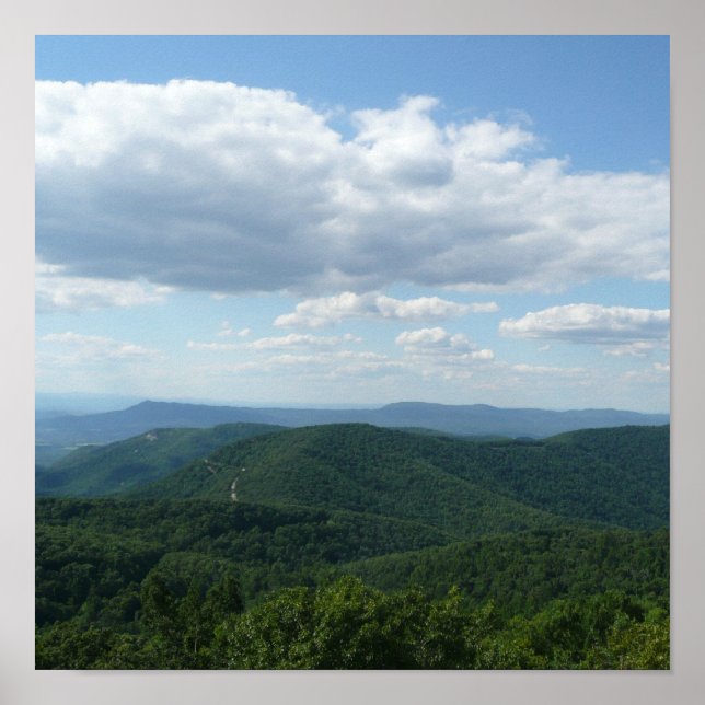 Póster Montañas Apalaches I Shenandoah (Frente)