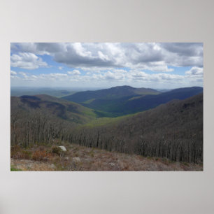 Póster Montañas appalaches en primavera
