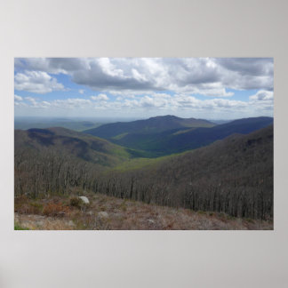 Póster Montañas appalaches en primavera