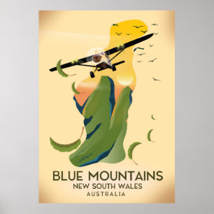 Póster Montañas Azules Nueva Gales del Sur Australia