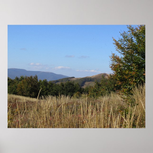 Póster Montañas Bieszczady (Frente)