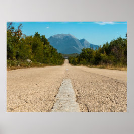 Póster Montañas Biokovo - Croacia