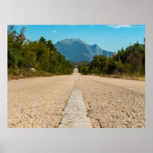 Póster Montañas Biokovo - Croacia