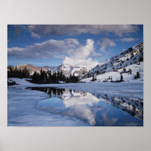 Póster Montañas California, Sierra Nevada, pico Dana