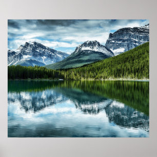 Póster Montañas Canadian Rockies, Alberta Canadá