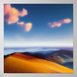 Póster Montañas cerca del Poster del mar