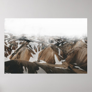 PÓSTER MONTAÑAS CUBIERTAS DE NIEVE