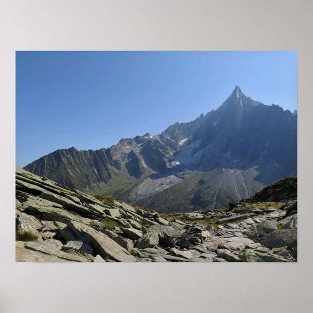 Póster Montañas de Aiguille du Dru french (Frente)
