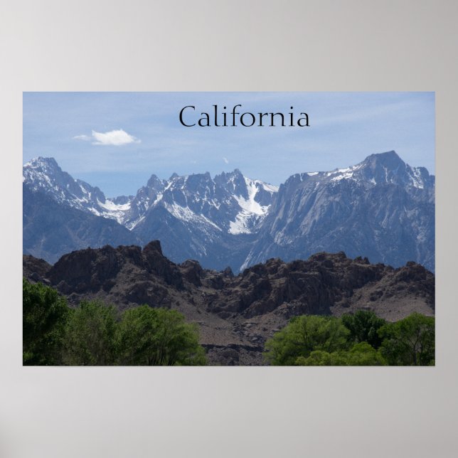 Póster Montañas de California (Frente)