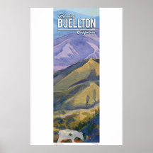 Póster - Montañas de California 