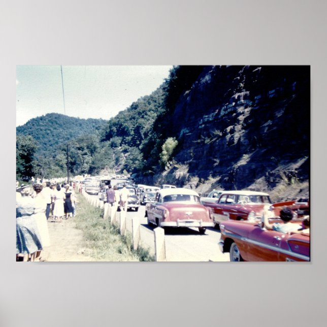 Póster Montañas de Carolina del Norte (Frente)