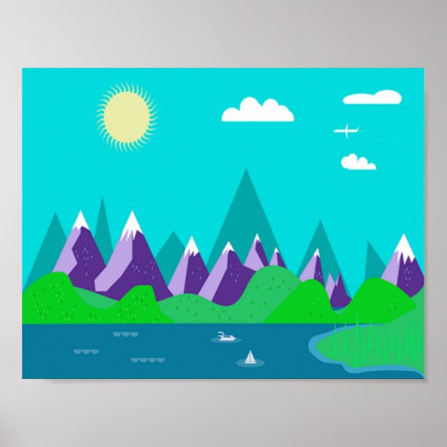 Póster Montañas de hielo (Frente)