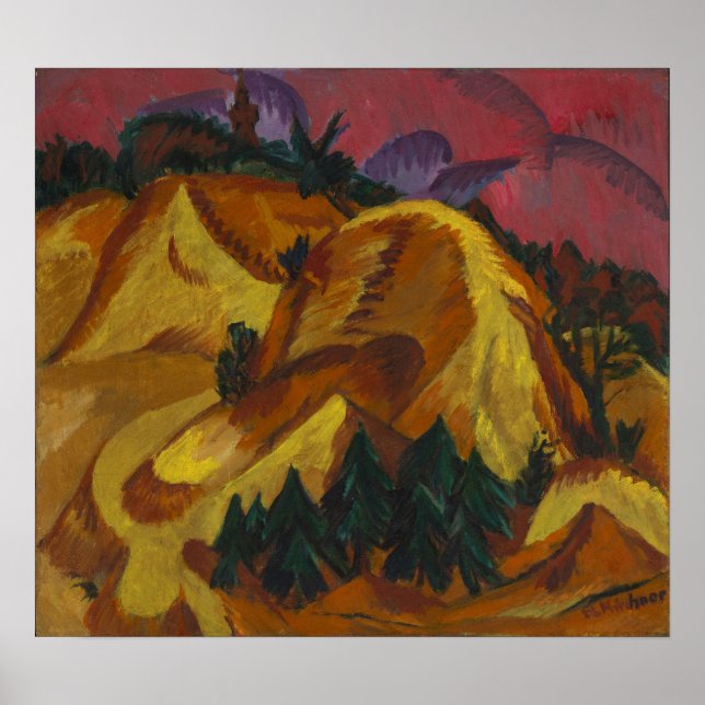 Póster Montañas de Kirchner - Arena (Frente)