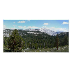 Póster Montañas de la Sierra Nevada II desde Yosemite