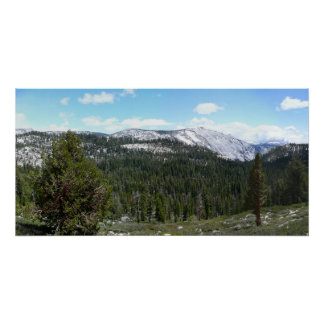Póster Montañas de la Sierra Nevada II desde Yosemite