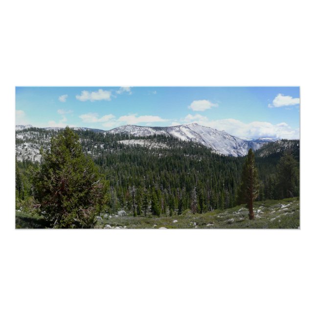 Póster Montañas de la Sierra Nevada II desde Yosemite (Anverso)