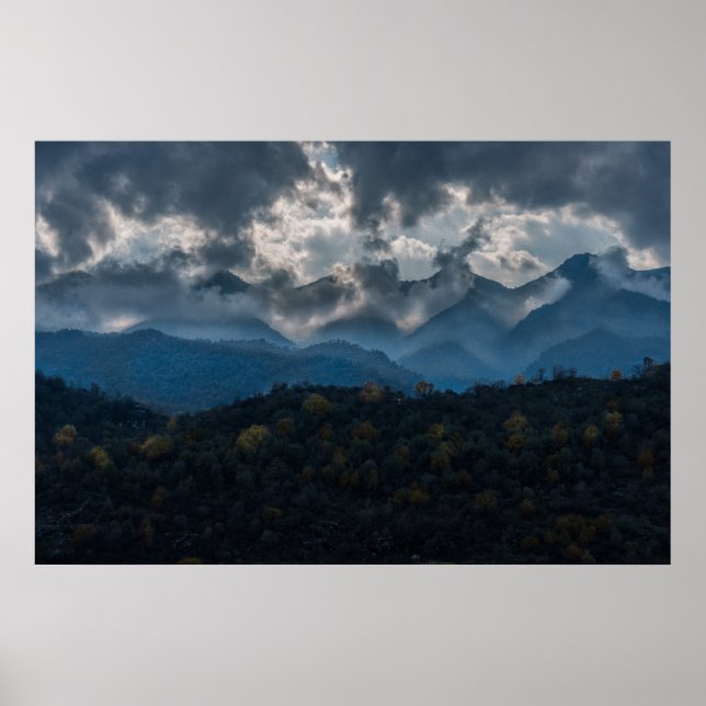 Póster Montañas de otoño, Kurdistán (Frente)