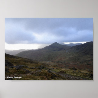 Póster Montañas de Snowdonia