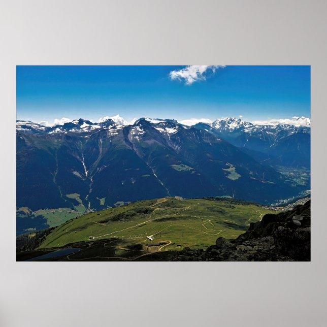 Póster Montañas de Suiza (Frente)