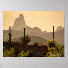 Póster Montañas del Desierto del Suroeste Weaver Arizona