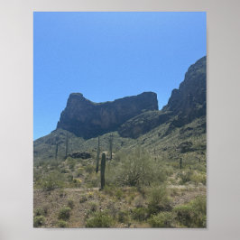 Póster Montañas del desierto Picacho Peak Arizona
