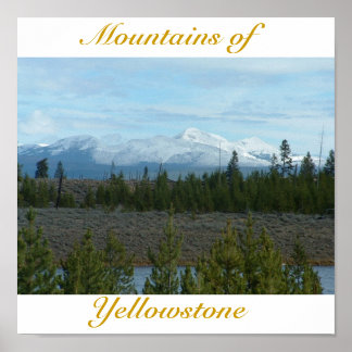 Póster Montañas del Poster Yellowstone